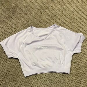 Alphalete Women's Light Purple Crop Top